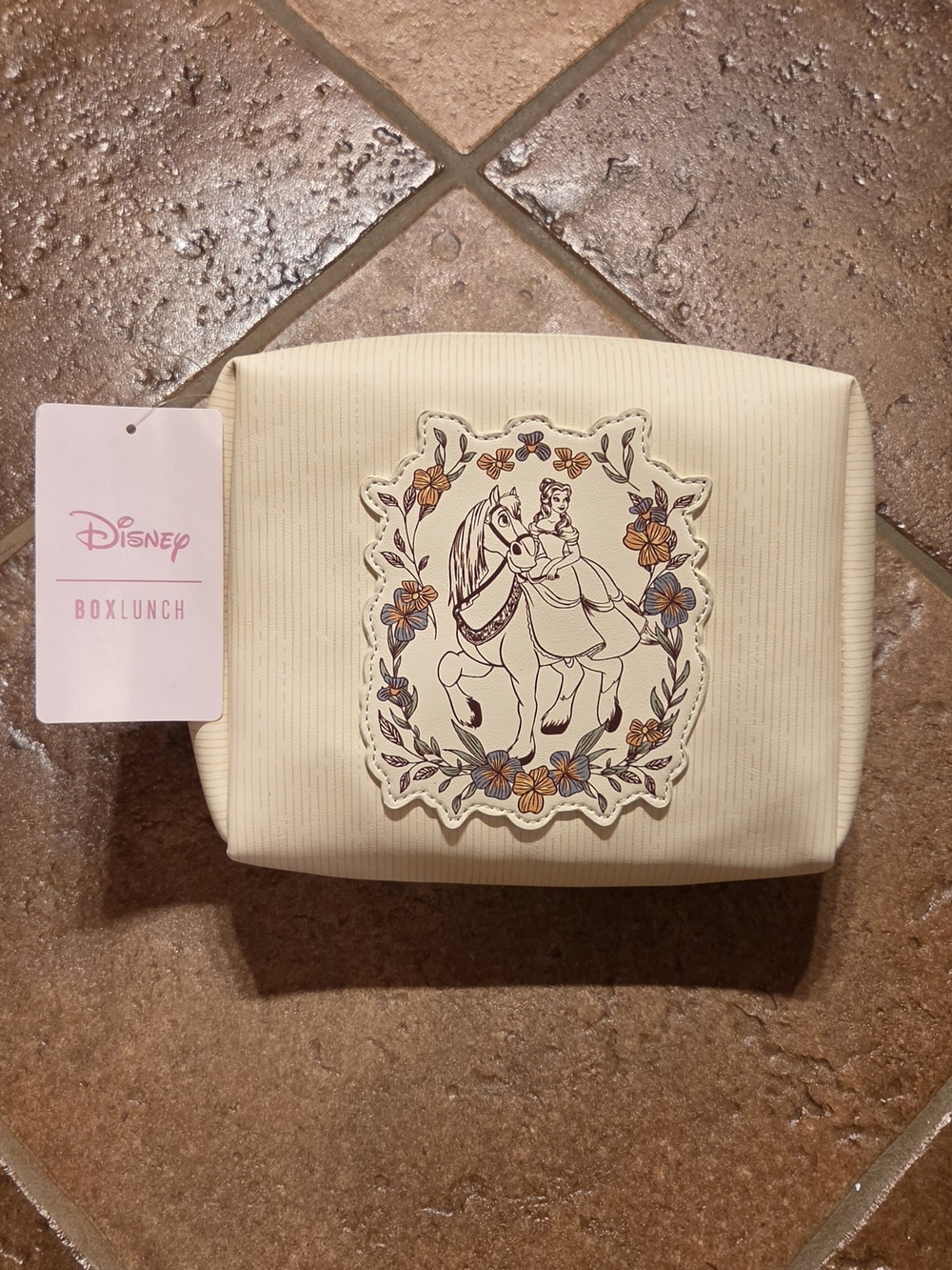 Disney Beauty and the Beast Belle & Philippe Cosmetic Bag — BoxLunch Exclusive